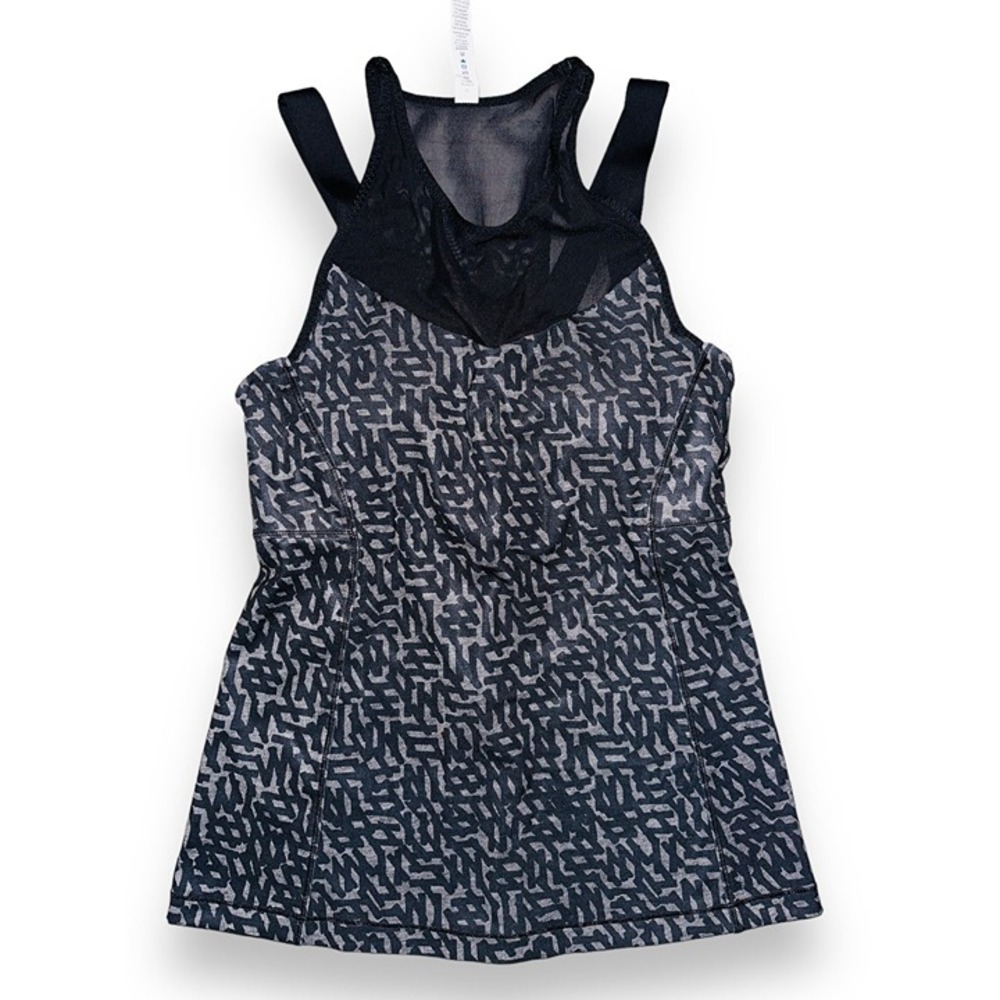 C2 Lululemon Running In The City Tank Size 4 Black Gray Mesh Size 6 New NWT